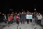Marche au flambeau - promenade du lac des Nations