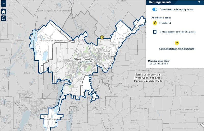 HydroSherbrooke présente sa carte interactive ACTUALITÉS