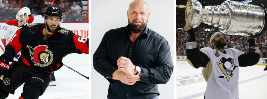 Derick Brassard, Hugo Girard et Maxime Talbot
