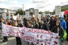 Manifestation r�gionale contre la hause des frais de scolarit�