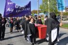 Manifestation et marche fun�bre - Sherbrooke