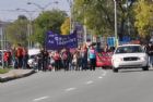 Manifestation et marche fun�bre - Sherbrooke