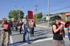 Manifestation et marche fun�bre - Sherbrooke