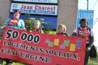 Manifestation et marche fun�bre - Sherbrooke