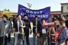 Manifestation et marche fun�bre - Sherbrooke
