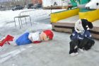 Jour des mascottes au Tournoi national atome pee-wee de magog