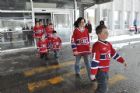 Des enfants en p�diatrie du CHUS partent aux Canadiens