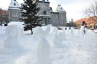 Sculptures sur neige Mont Notre-Dame Sherbrooke