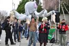 Conf�rence et manifestation - Budget provincial 2010 - Sherbrooke
