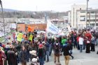 Conf�rence et manifestation - Budget provincial 2010 - Sherbrooke