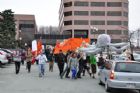 Conf�rence et manifestation - Budget provincial 2010 - Sherbrooke