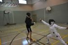 Entra�nement d'escrime - Coll�ge Mont Notre-Dame