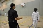 Entra�nement d'escrime - Coll�ge Mont Notre-Dame