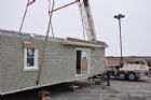 l'Arrive de la maison Desjardins au Carrefour de l'Estrie